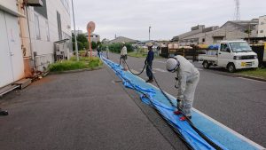 日誠電工9月_千葉県の台風被害における復旧作業